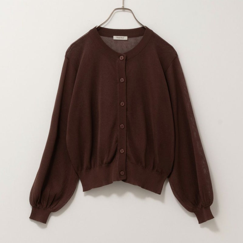 Howdy Marie  シアーニットカーディガン レディース商品画像-12