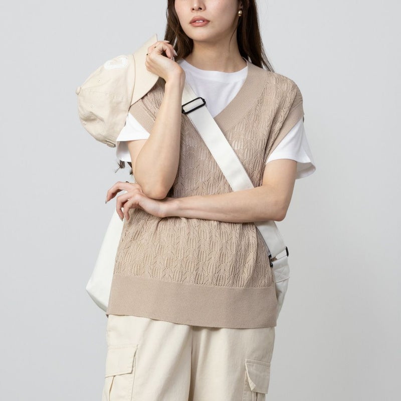 NAVY  Vネックベストアンサンブル レディース商品画像-3