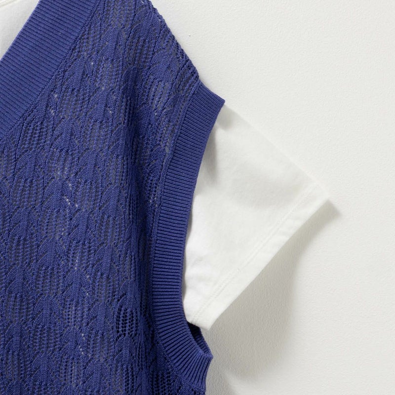 NAVY  Vネックベストアンサンブル レディース商品画像-16