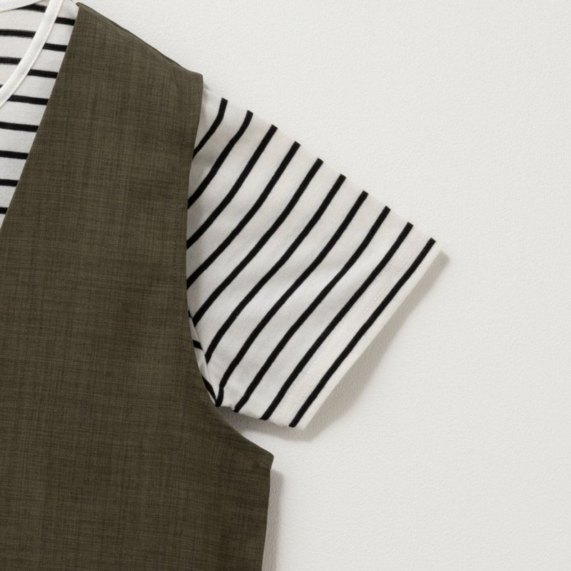 [期間限定価格]NAVY  杢調麻ライクワンピースアンサンブル レディース商品画像-14