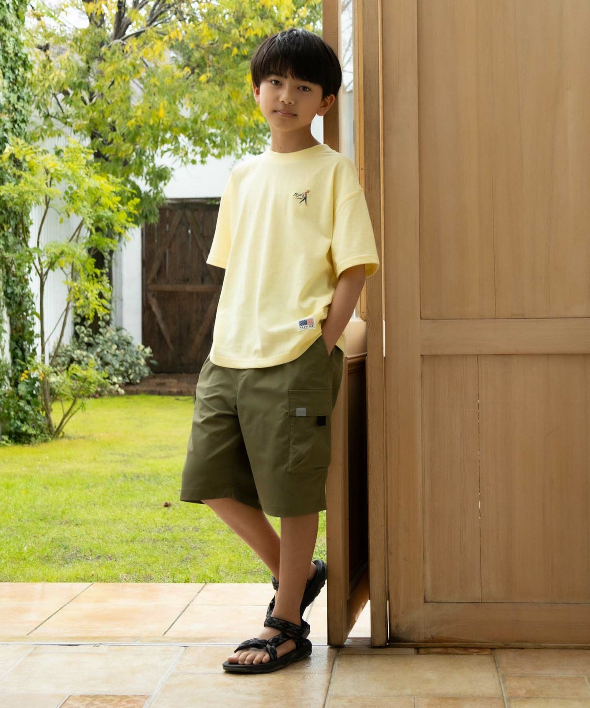 NAVY 撥水カーゴショートパンツ キッズ