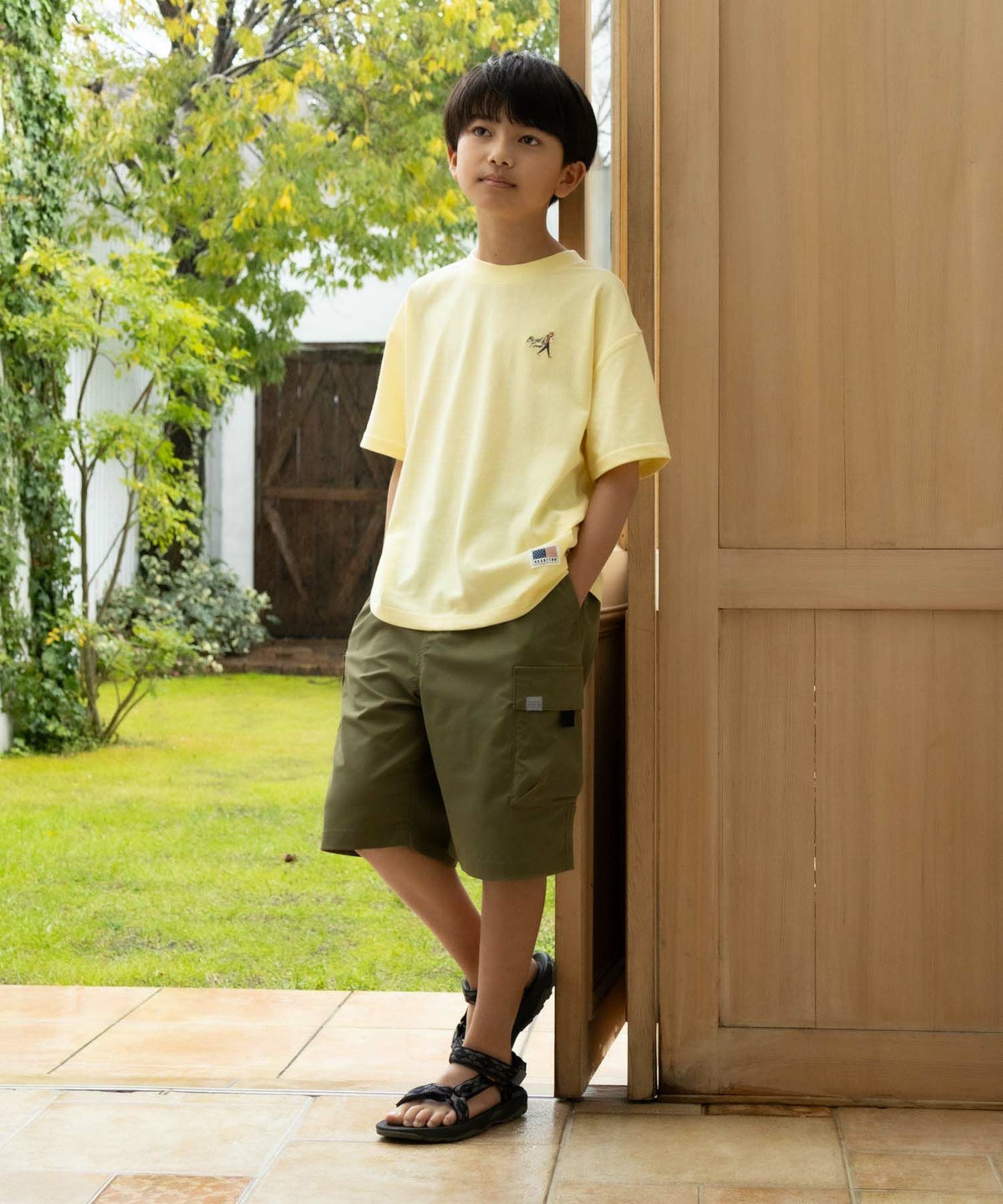 NAVY 撥水カーゴショートパンツ キッズ