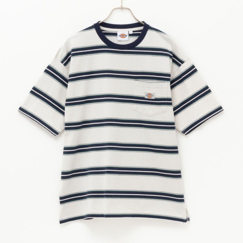 Dickies ポケット付きボーダー半袖Tシャツ メンズ商品画像-4