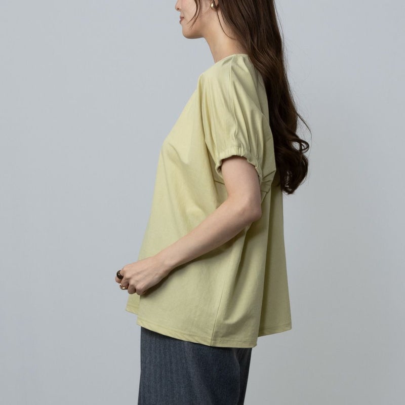 Howdy Marie 冷感袖ギャザー半袖Tシャツ レディース メール便 対応商品商品画像-6