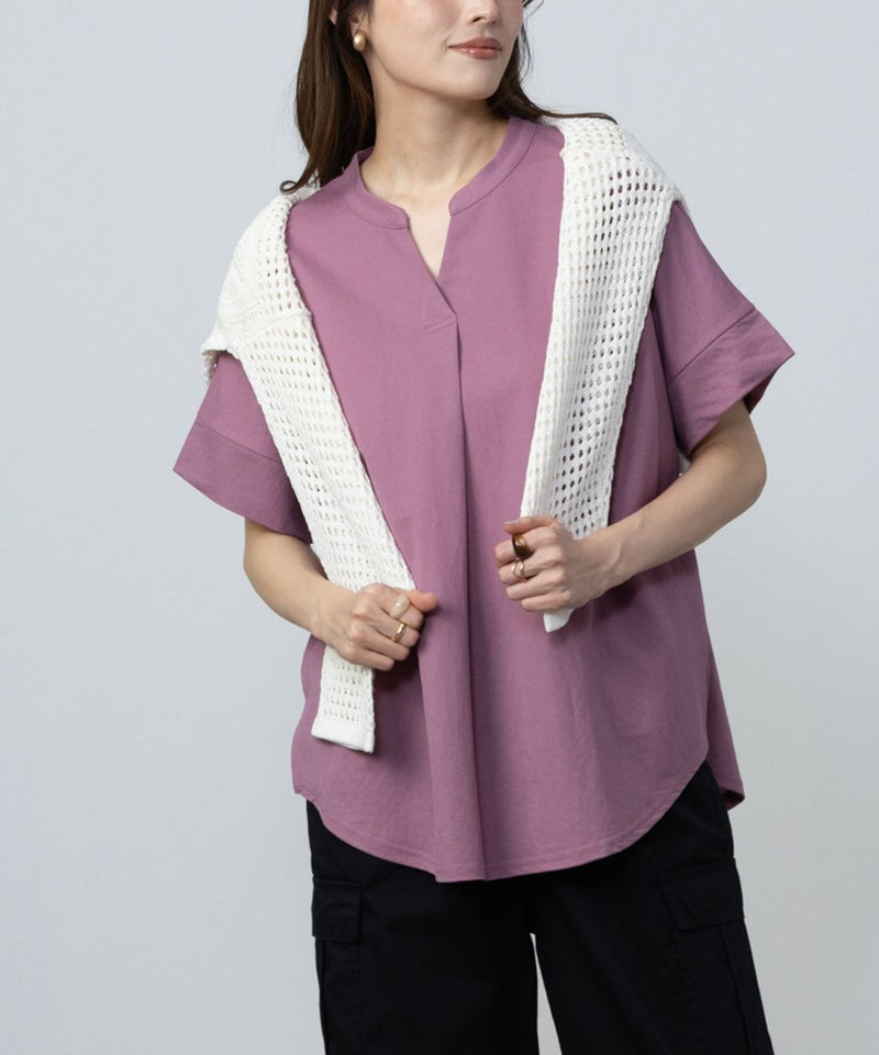 NAVY SARARI スキッパープルオーバー レディース商品画像-10