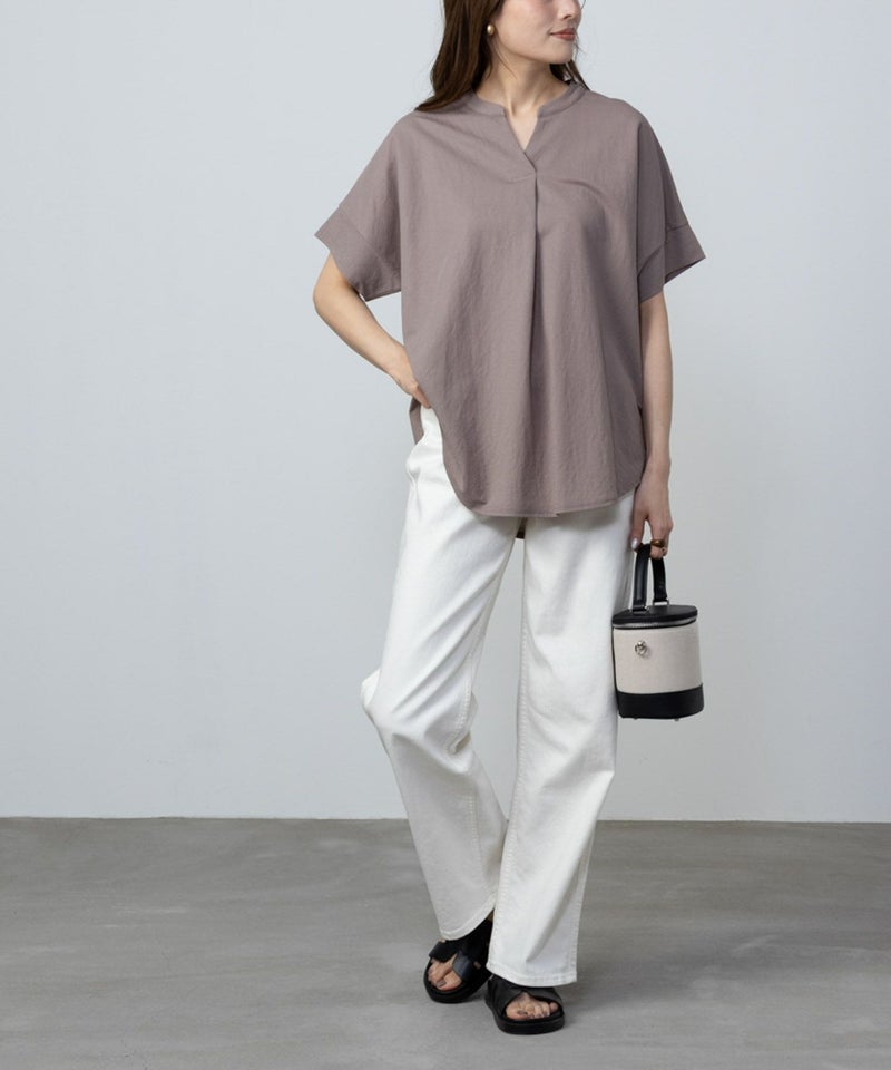 NAVY SARARI スキッパープルオーバー レディース商品画像-12