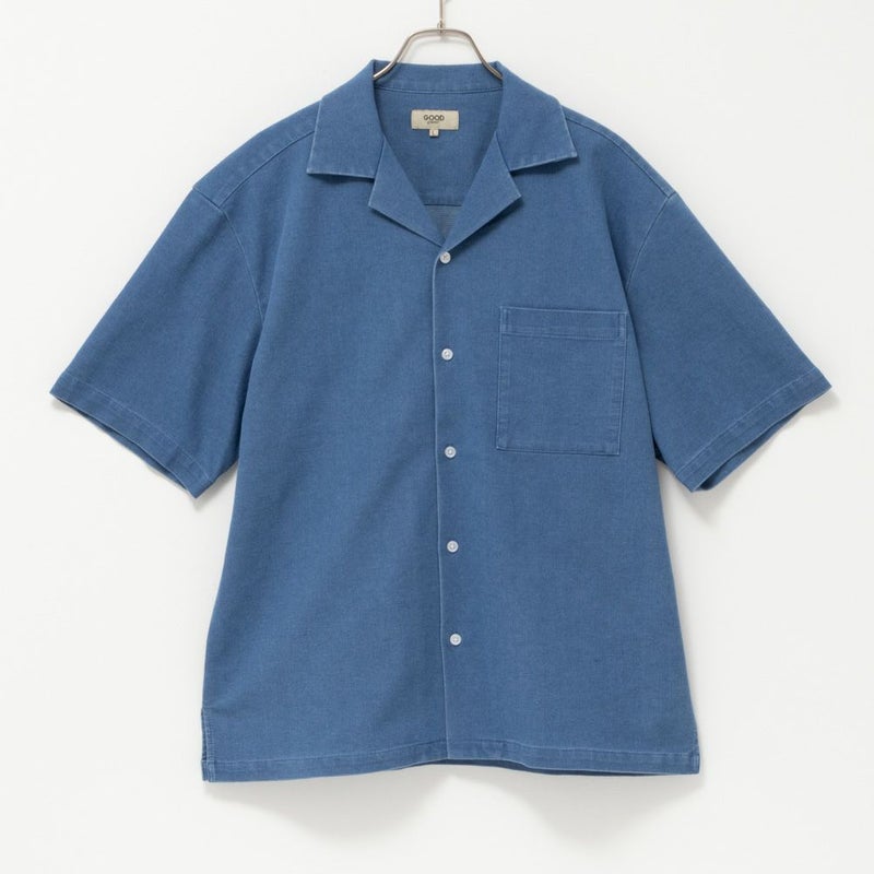GOOD CREW メッシュデニム半袖シャツ メンズ商品画像-3