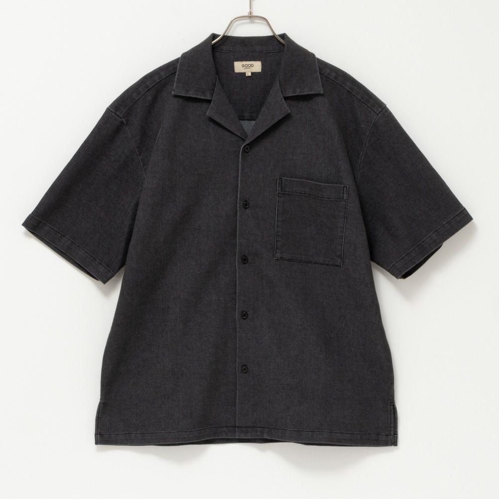 GOOD CREW メッシュデニム半袖シャツ メンズ