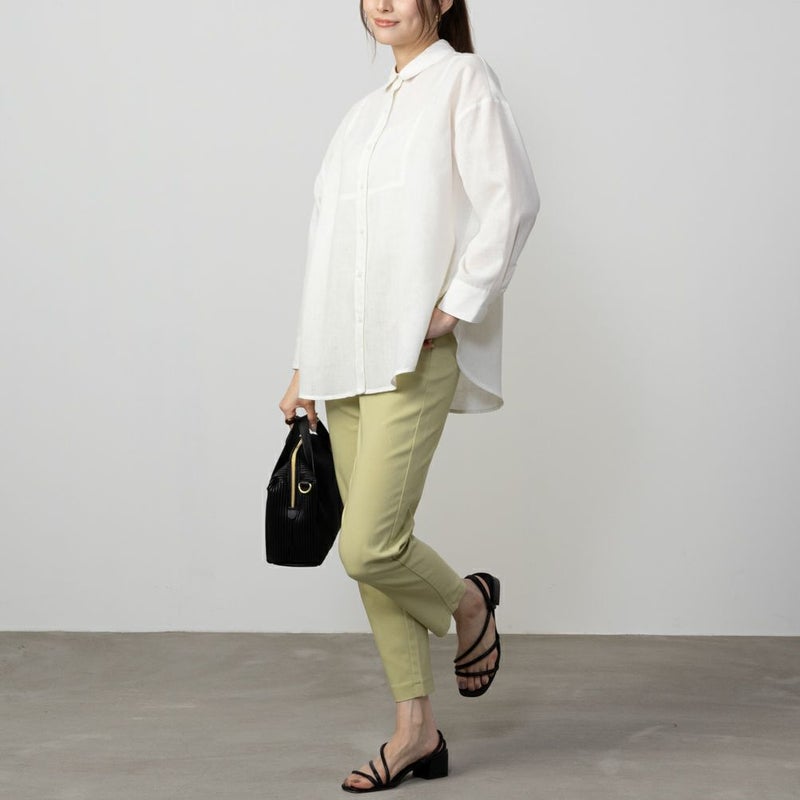 HusHusH リネン混ベーシックシャツ レディース商品画像-4