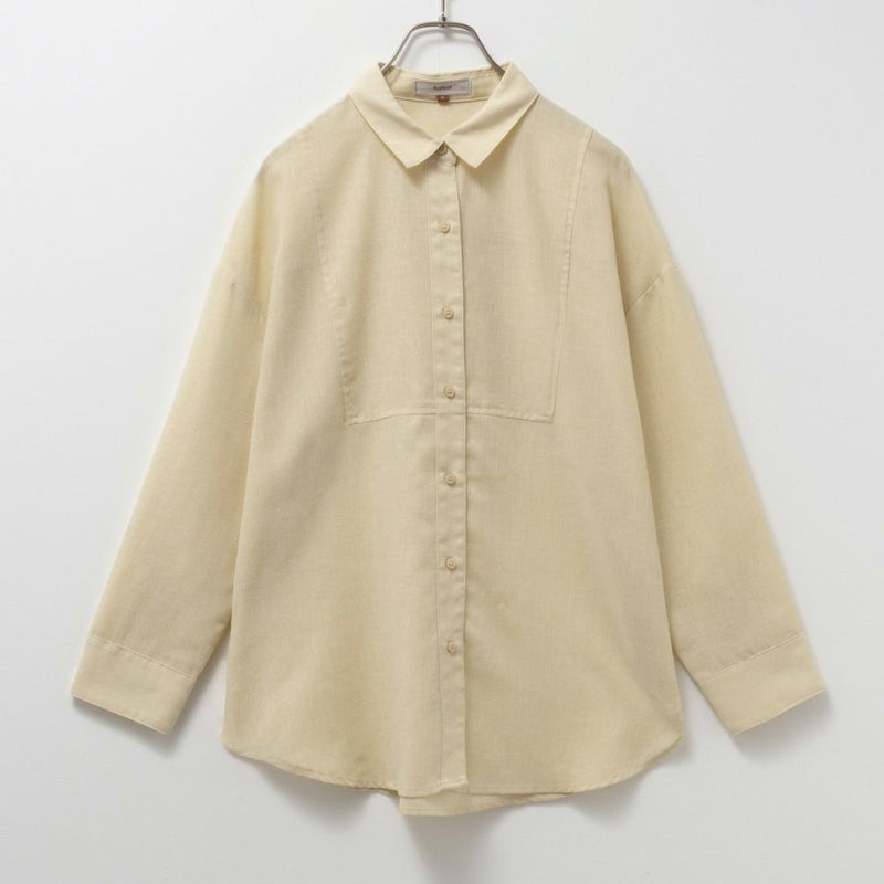 [期間限定価格]HusHusH  リネン混ベーシックシャツ レディース商品画像-11