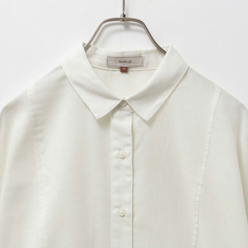 [期間限定価格]HusHusH  リネン混ベーシックシャツ レディース商品画像-13