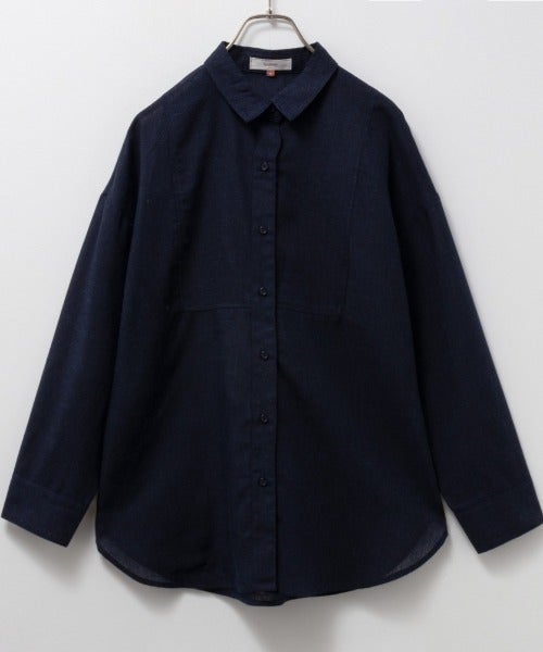 HusHusH リネン混ベーシックシャツ レディース商品画像-18