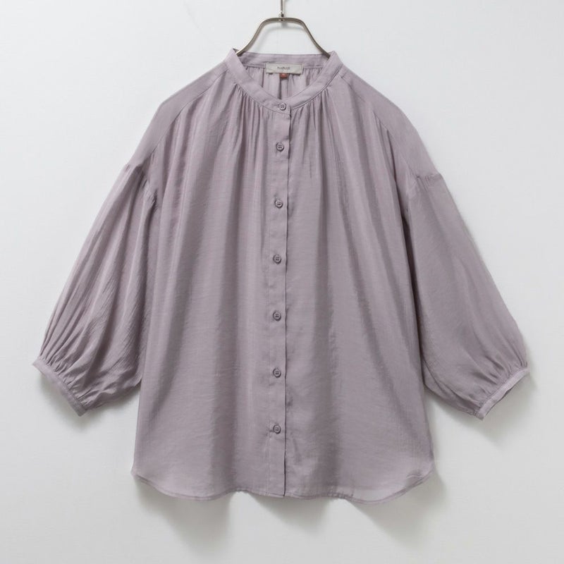 [期間限定価格]HusHusH  バンドカラーシアーシャツ レディース商品画像-7