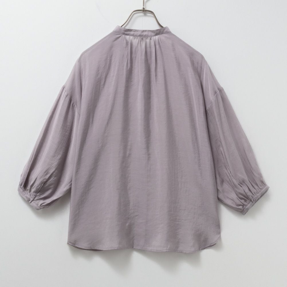 HusHusH バンドカラーシアーシャツ レディース