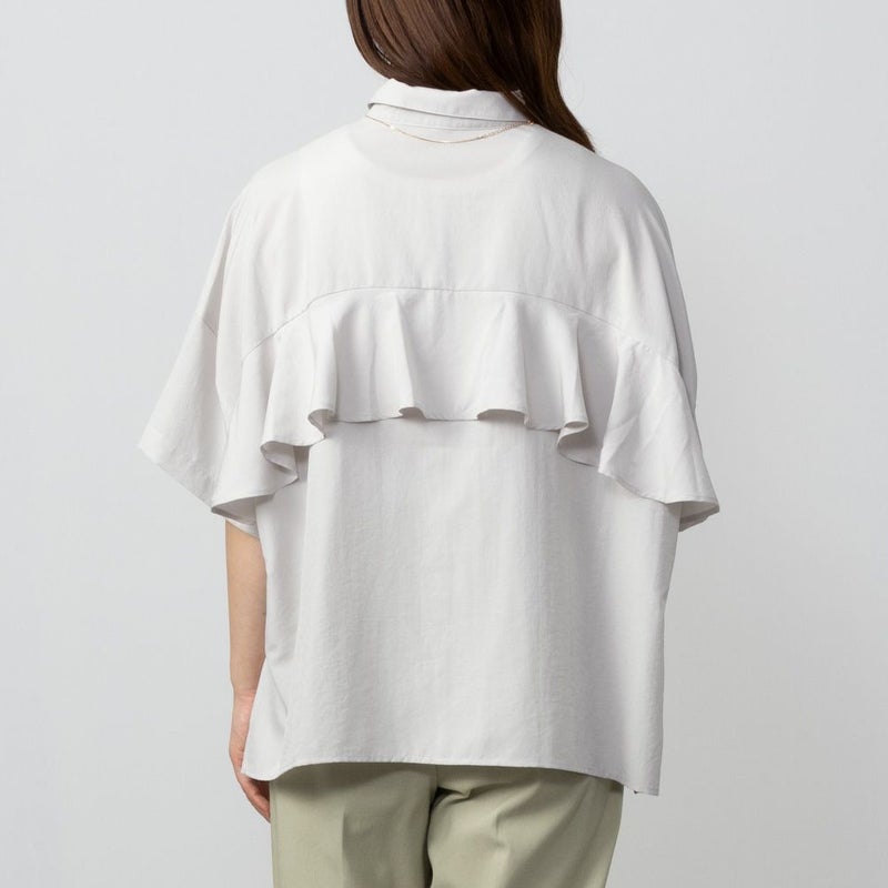 HusHusH  バックフリルサテンシャツ レディース商品画像-6