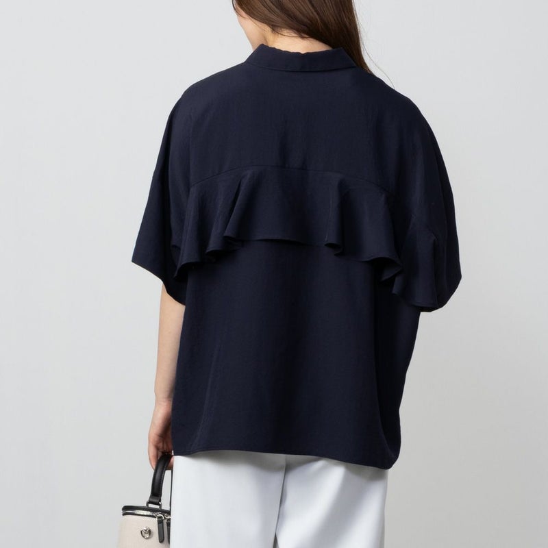 HusHusH バックフリルサテンシャツ レディース商品画像-11