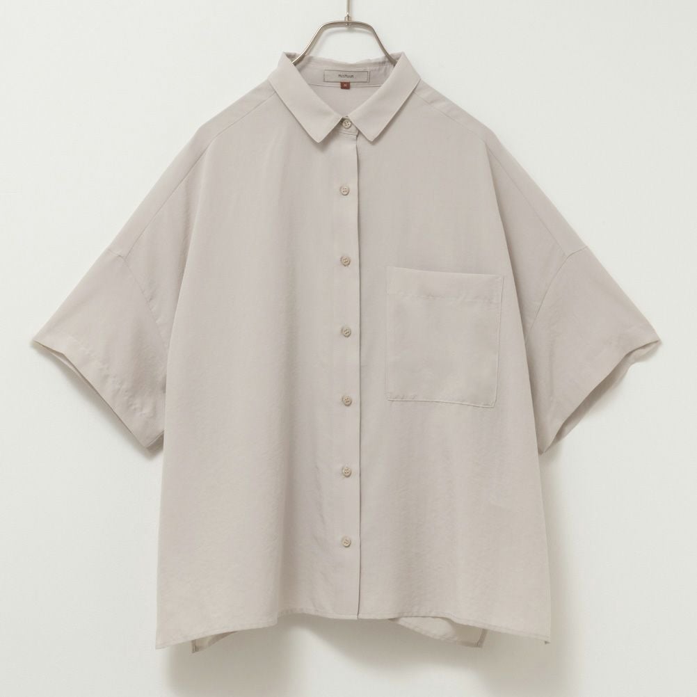 HusHusH バックフリルサテンシャツ レディース