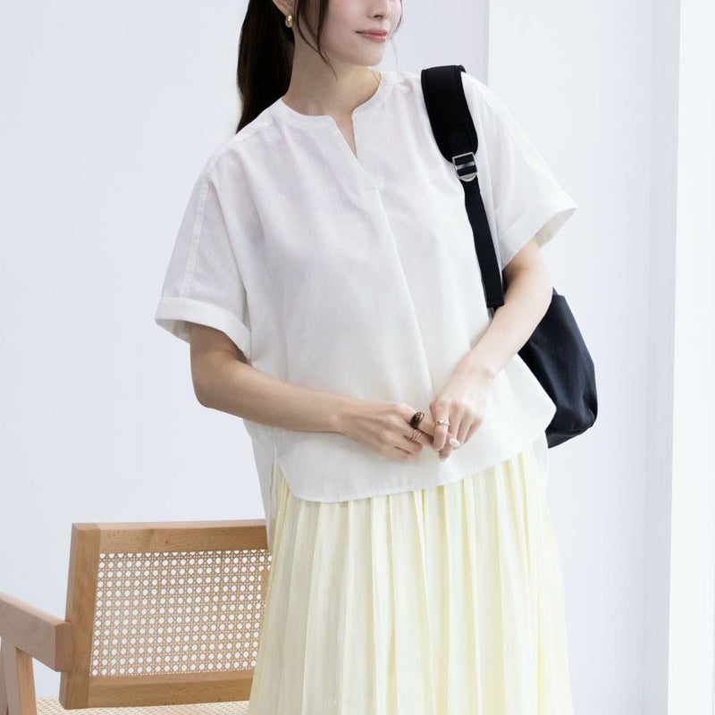HusHusH  リネン混スキッパーシャツ レディース商品画像-1