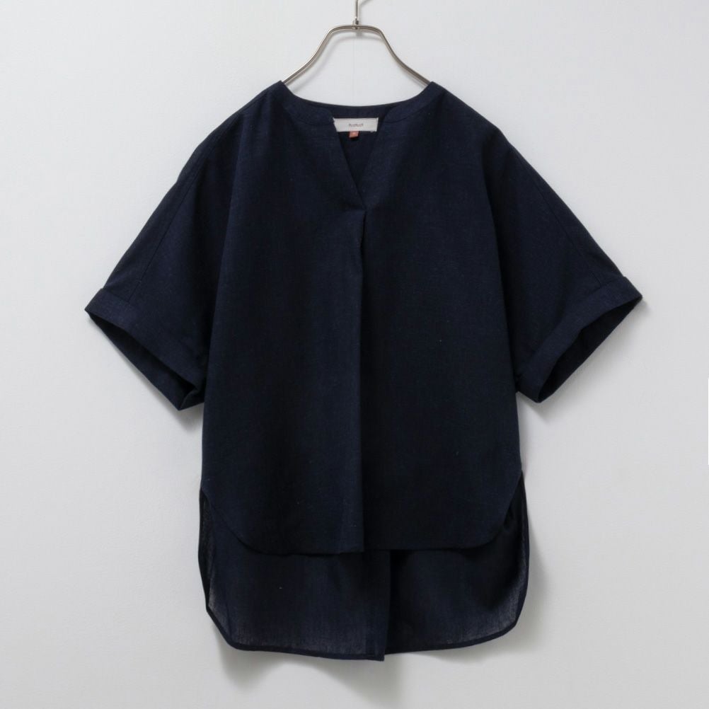 HusHusH リネン混スキッパーシャツ レディース