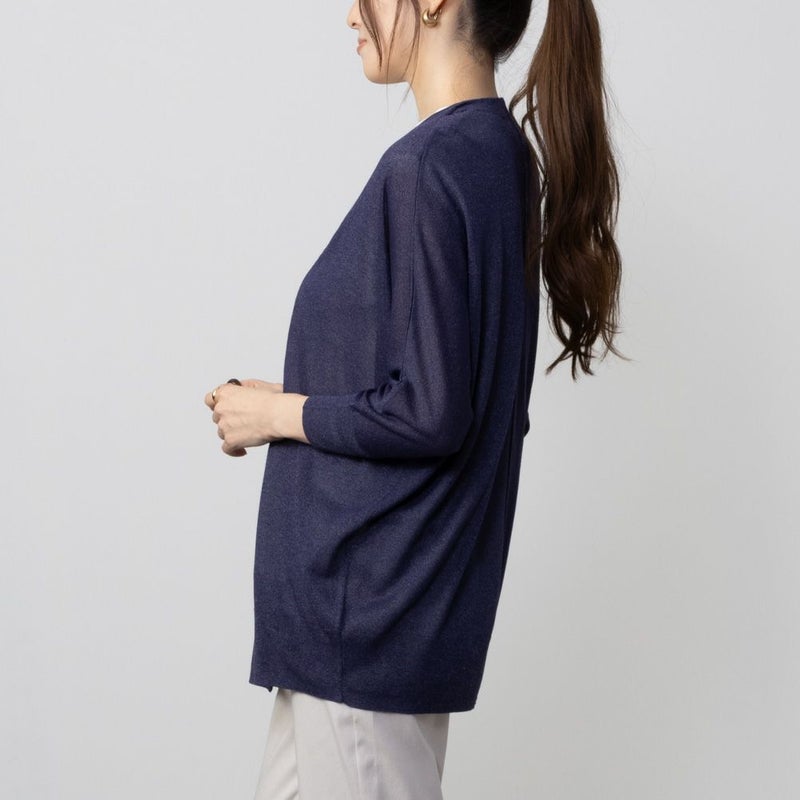 HusHusH リネンライク着流しカーディガン レディース商品画像-5