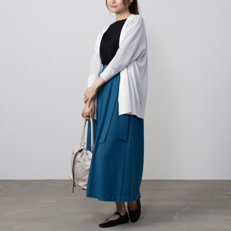 HusHusH リネンライク着流しカーディガン レディース商品画像-7