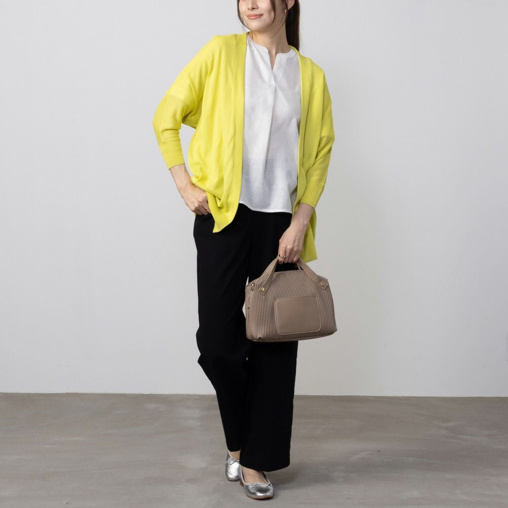 HusHusH リネンライク着流しカーディガン レディース