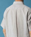 NAVY SARARI リネン混ショートスリーブシャツ メンズ商品サムネイル-5