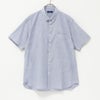 NAVY リネン混ショートスリーブシャツ メンズ