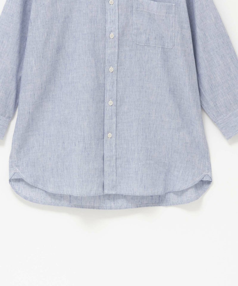 NAVY SARARI リネン混7分袖シャツ メンズ商品画像-31