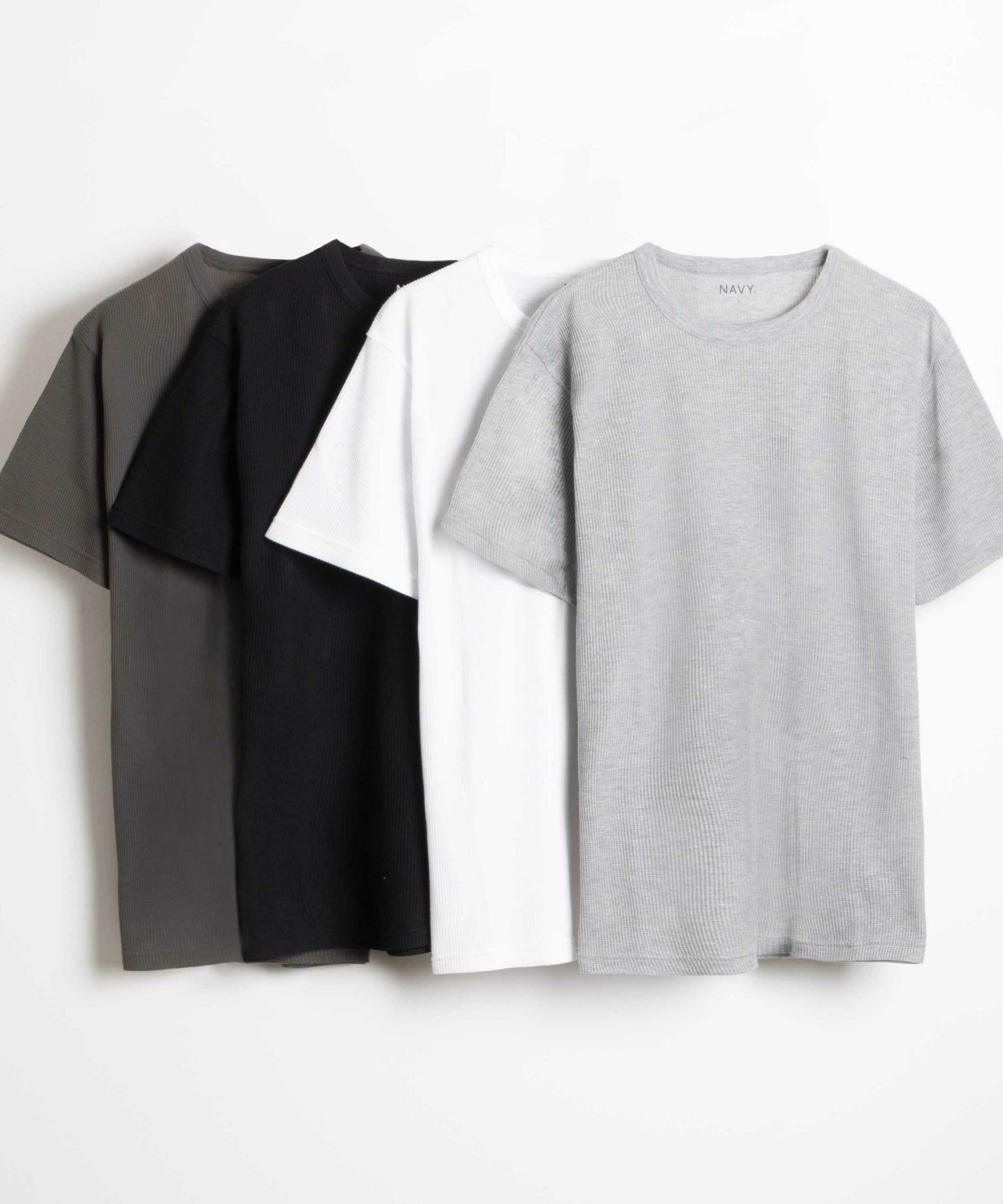 NAVY 倍速ドライ ワッフルショートスリーブTシャツ メンズ
