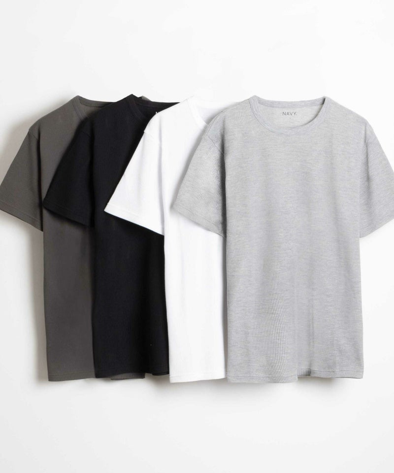 NAVY 倍速ドライ ワッフルショートスリーブTシャツ メンズ メール便 対応商品商品画像-1