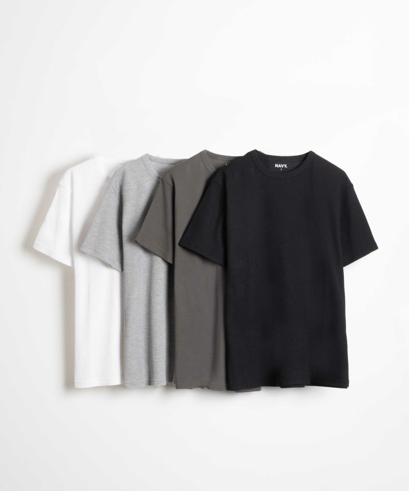 NAVY  倍速ドライ ワッフルショートスリーブTシャツ メンズ メール便 対応商品商品画像-2