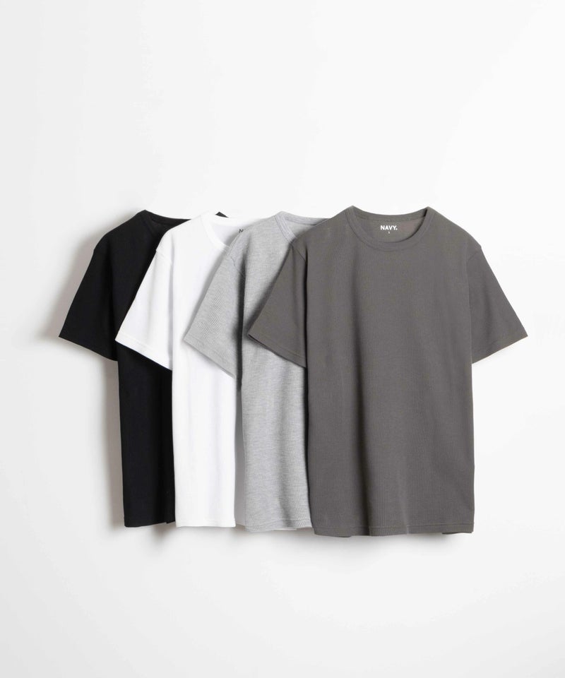 NAVY  倍速ドライ ワッフルショートスリーブTシャツ メンズ メール便 対応商品商品画像-3