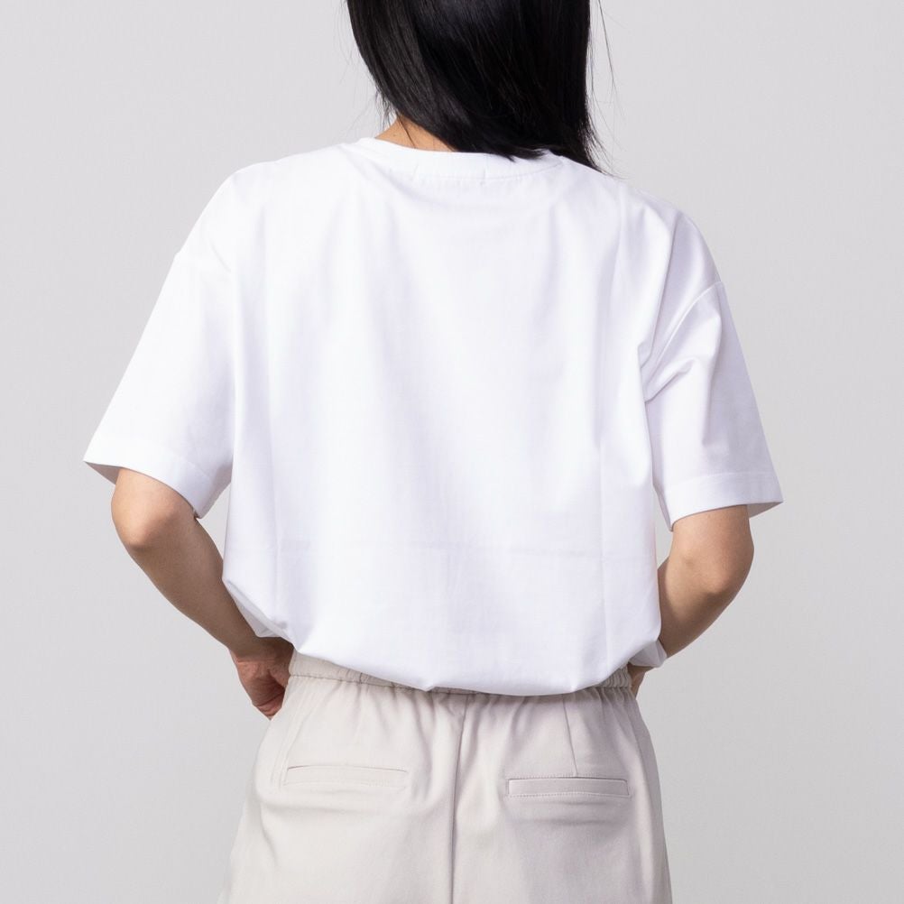 HusHusH テックコットンプリントTシャツ レディース ネコポス 対応商品【3,300円以上お買上げでハンドタオルプレゼント】