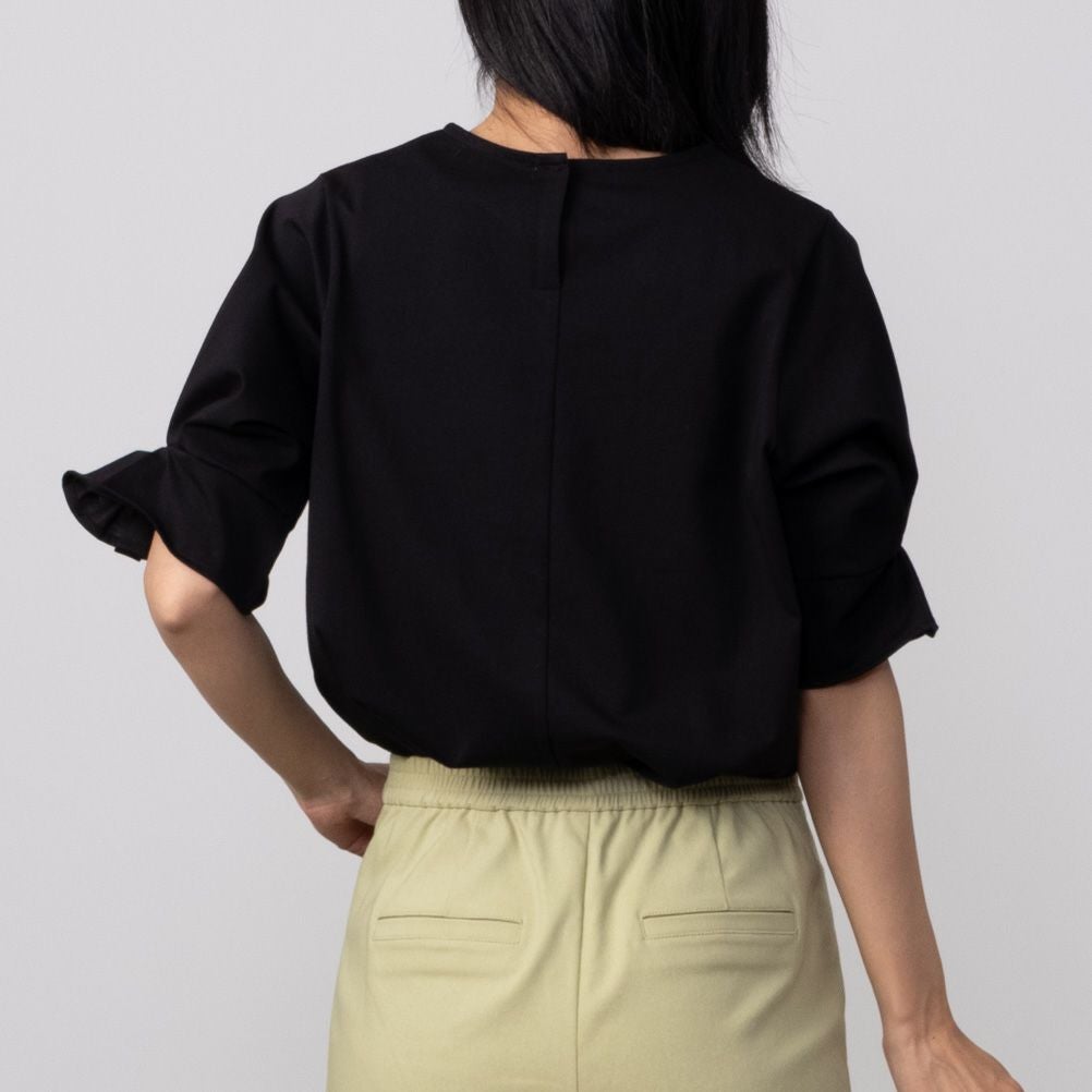 HusHusH タックスリーブTシャツ レディース ネコポス 対応商品【3,300円以上お買上げでハンドタオルプレゼント】