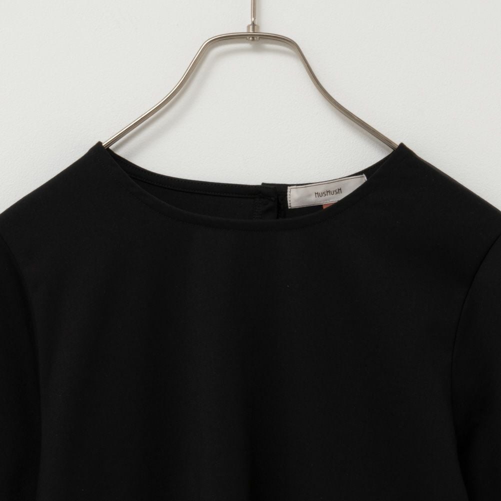 HusHusH タックスリーブTシャツ レディース ネコポス 対応商品【3,300円以上お買上げでハンドタオルプレゼント】