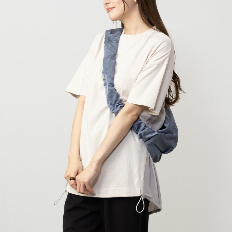 HusHusH  異素材切り替えTシャツ レディース メール便 対応商品商品画像-2