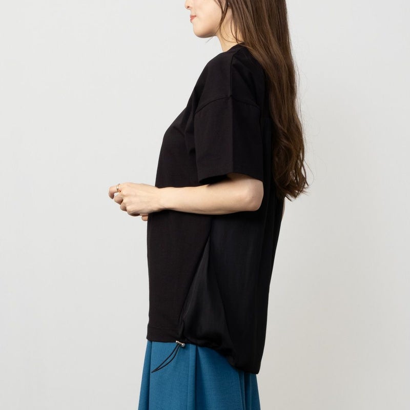 HusHusH  異素材切り替えTシャツ レディース メール便 対応商品商品画像-4