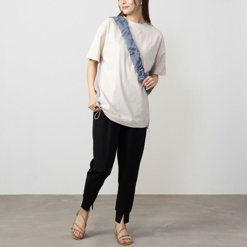 HusHusH  異素材切り替えTシャツ レディース メール便 対応商品商品画像-6