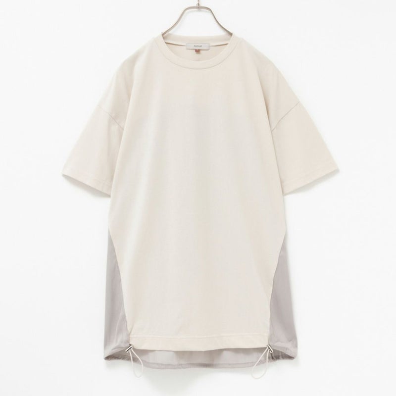 HusHusH  異素材切り替えTシャツ レディース メール便 対応商品商品画像-9