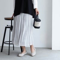 HusHusH サテンプリーツスカート レディース【3,300円以上お買上げでハンドタオルプレゼント】