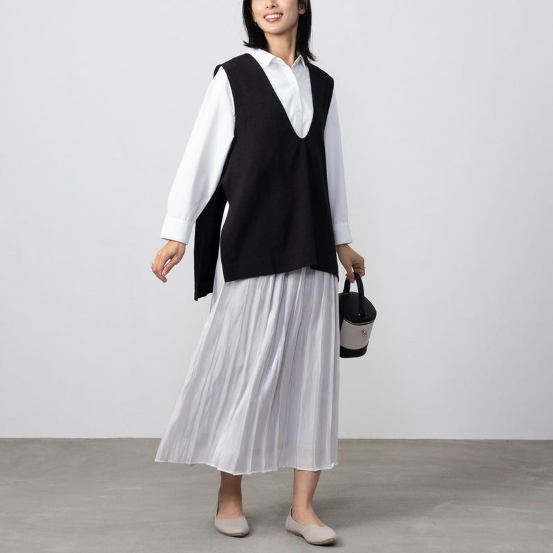 HusHusH  サテンプリーツスカート レディース商品画像-3