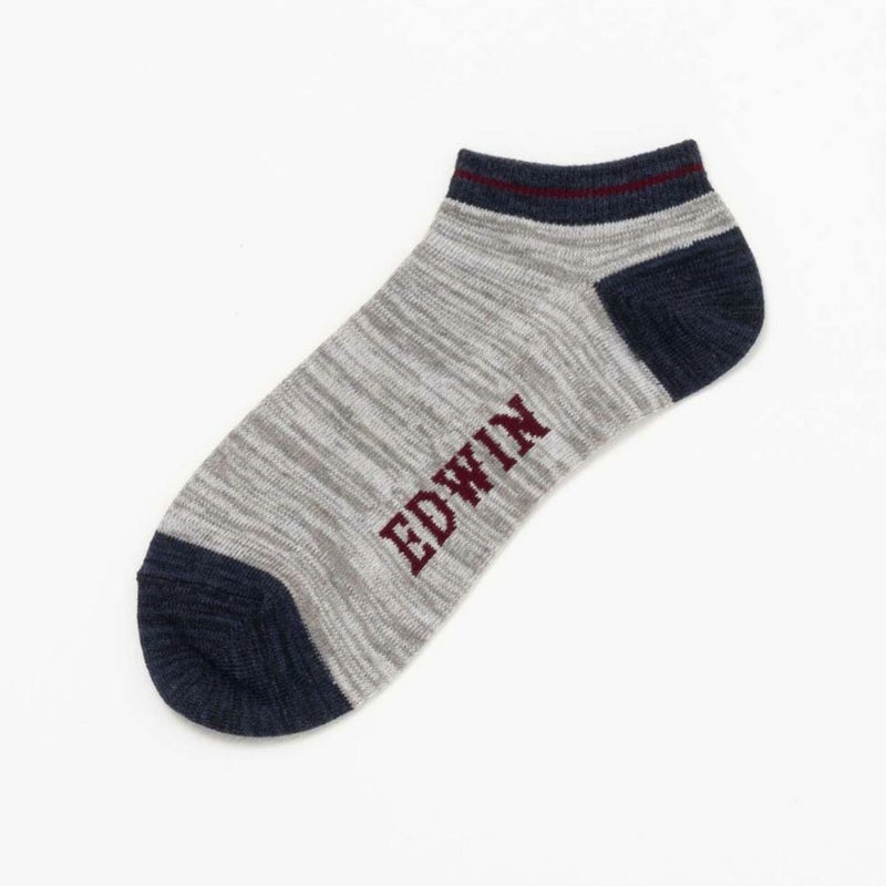 EDWIN  アンクルソックス 切替 3足組 メンズ商品画像-5