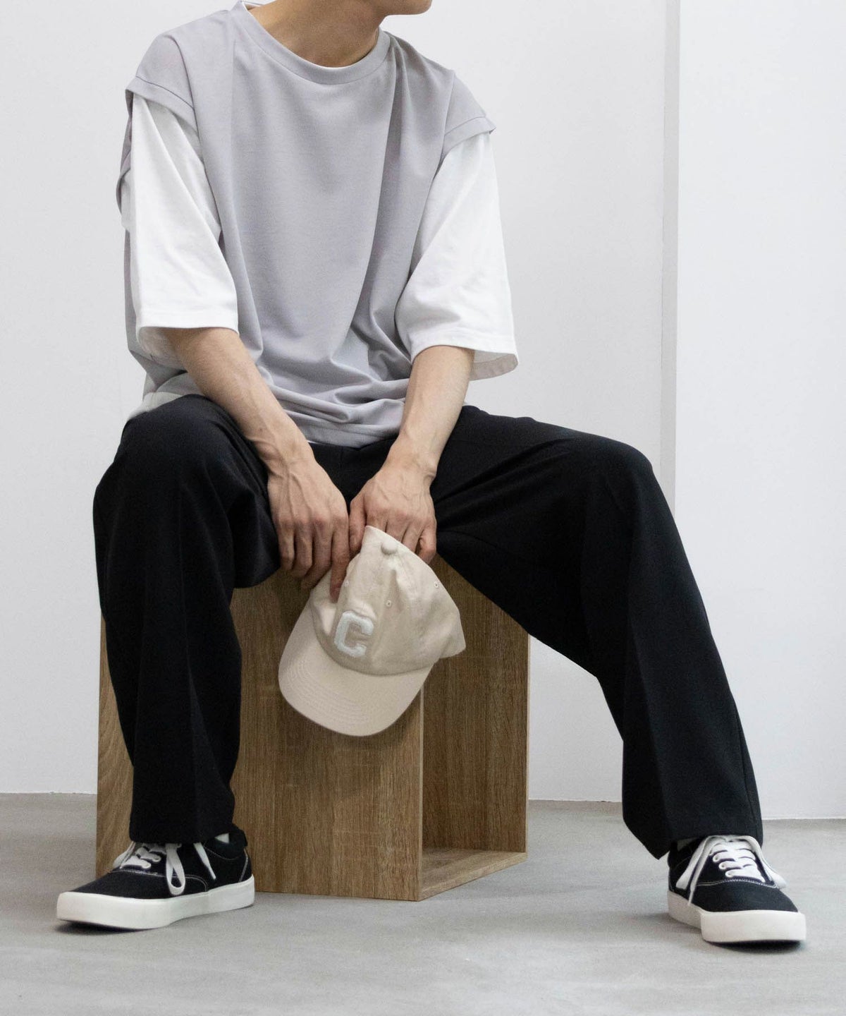 URBAN COLLECTION ワイドスラックス メンズ