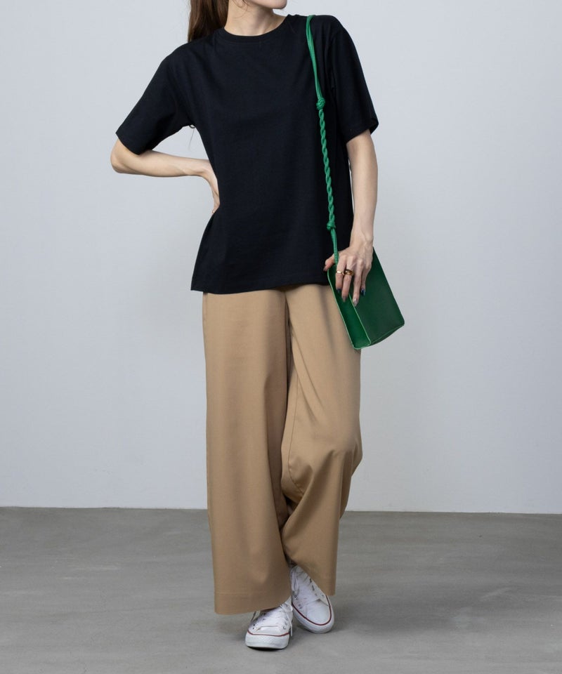 NAVY  ベーシッククルーTシャツ レディース メール便 対応商品商品画像-8