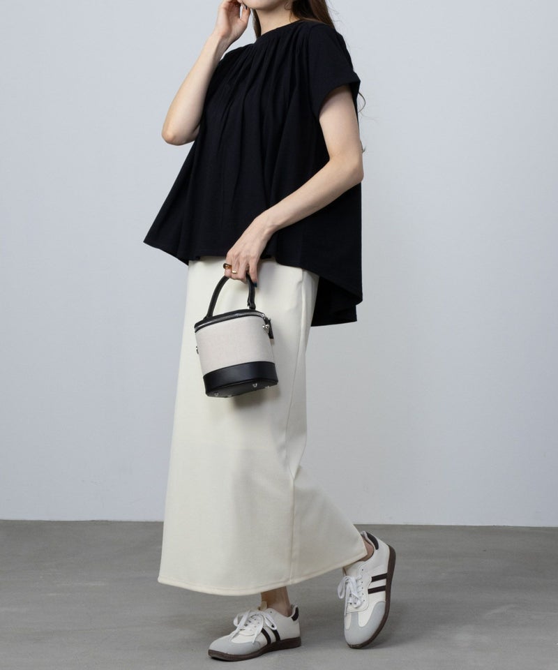 Howdy Marie インド綿 ギャザーTシャツ レディース メール便 対応商品商品画像-4