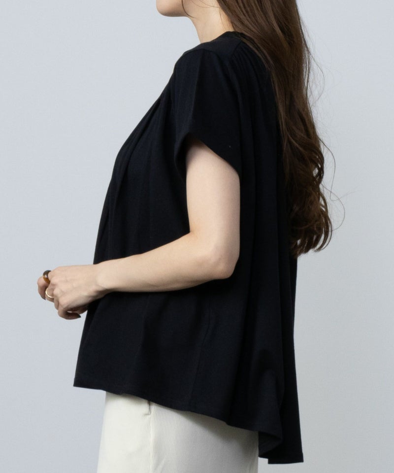 Howdy Marie  インド綿 ギャザーTシャツ レディース メール便 対応商品商品画像-7