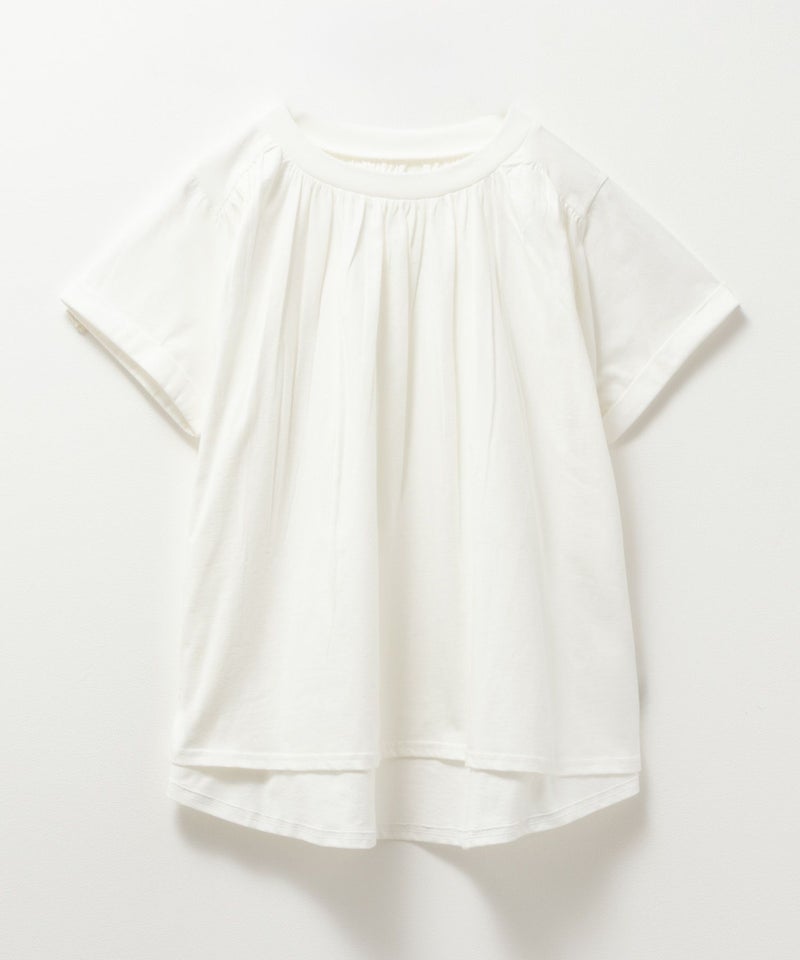 Howdy Marie インド綿 ギャザーTシャツ レディース メール便 対応商品商品画像-11