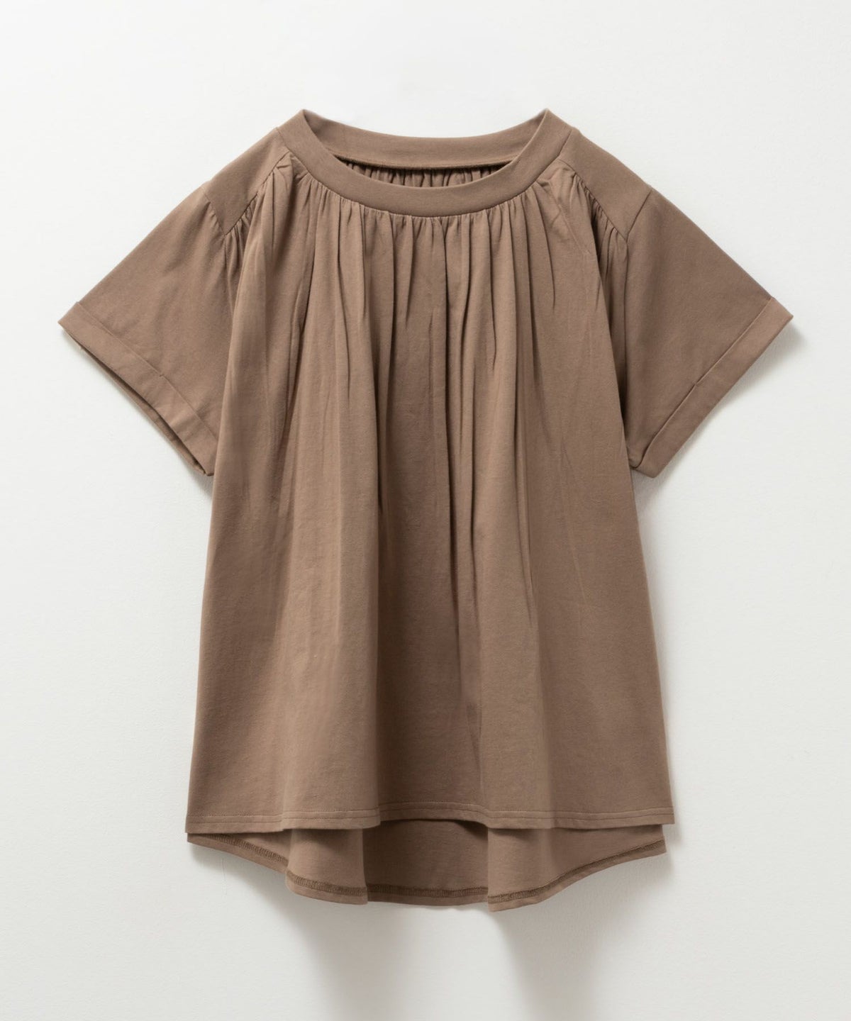 Howdy Marie インド綿 ギャザーTシャツ レディース ネコポス 対応商品【3,300円以上お買上げでオリジナルトートバッグプレゼント】