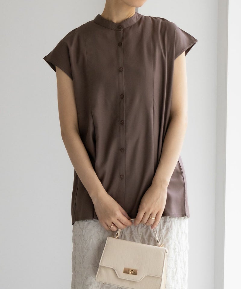 Howdy Marie  インドファブリック フレンチスリーブシャツ レディース商品画像-3